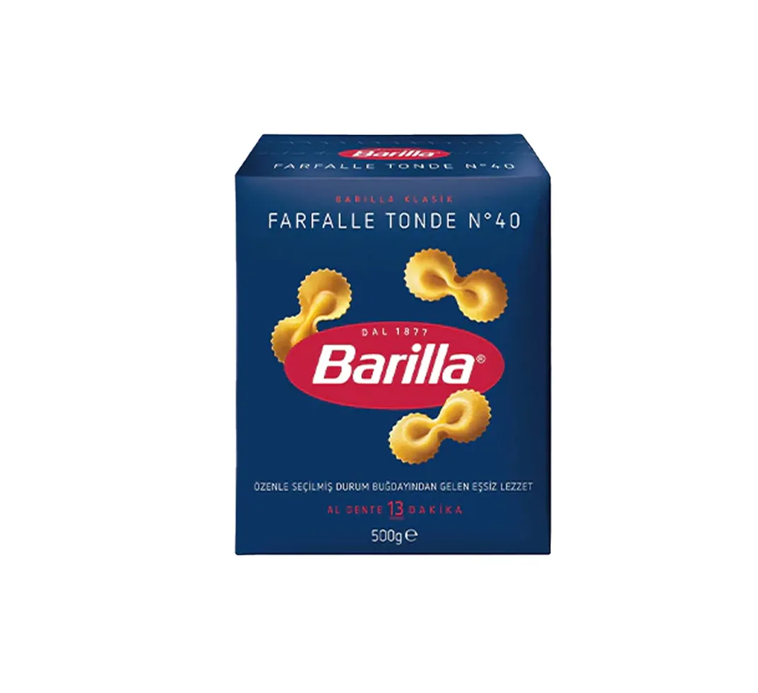ماکارونی فرفله باریلا FARFALLE TONDE بسته ۵۰۰ گرمی